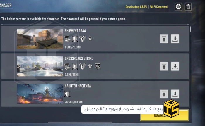 آموزش جامع رفع مشکل دانلود نشدن دیتای بازی‌های آنلاین موبایل (کالاف، پابجی و...)